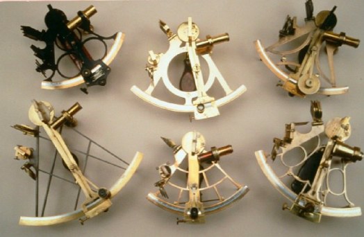 1930s Brass Sextant Antique Marine Navigation Instrument Nautical
